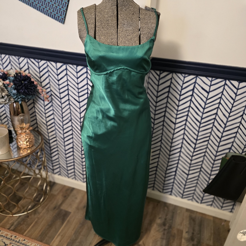Thirty/Thirty LA Green Prom Dress